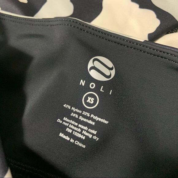 🆕 Noli Yoga Cacao Camo Bike Shorts - Picture 6 of 10